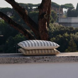 Ferm Living Twill Pude 60x40 cm Off-white/Sort