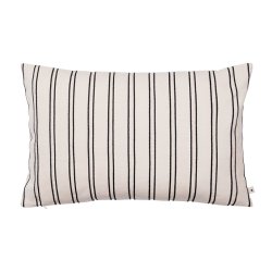 Ferm Living Twill Pude 60x40 cm Off-white/Sort