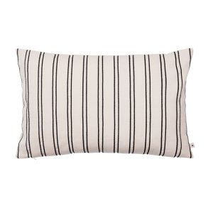 Ferm Living Twill Pude 60x40 cm Off-white/Sort