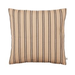 Ferm Living Twill Pudebetrk 50x50 cm Cashmere/Sort