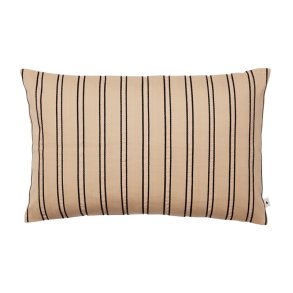 Ferm Living Twill Pudebetrk 60x40 cm Cashmere/Sort