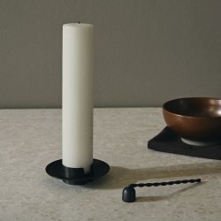 Ferm Living Twist Lyseslukker - Sort Messing