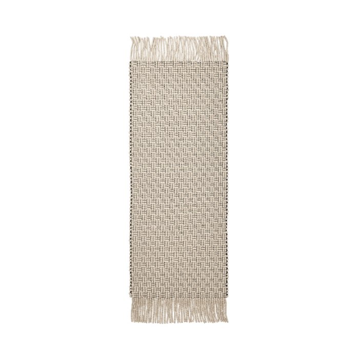Ferm Living Udo L�ber 80x200 cm Off-white/Sort