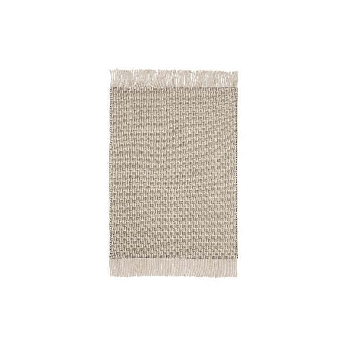 Ferm Living Udo T�ppe 140x200 cm Off-white/Sort