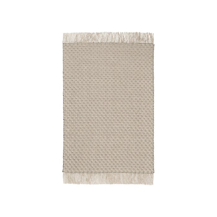 Ferm Living Udo T�ppe 170x240 cm Off-white/Sort