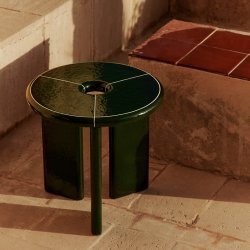 Ferm Living x Utzon Deya Sidebord 47 cm Mrkegrn