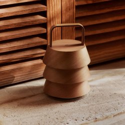 Ferm Living x Utzon Luver Brbar Bordlampe Natur