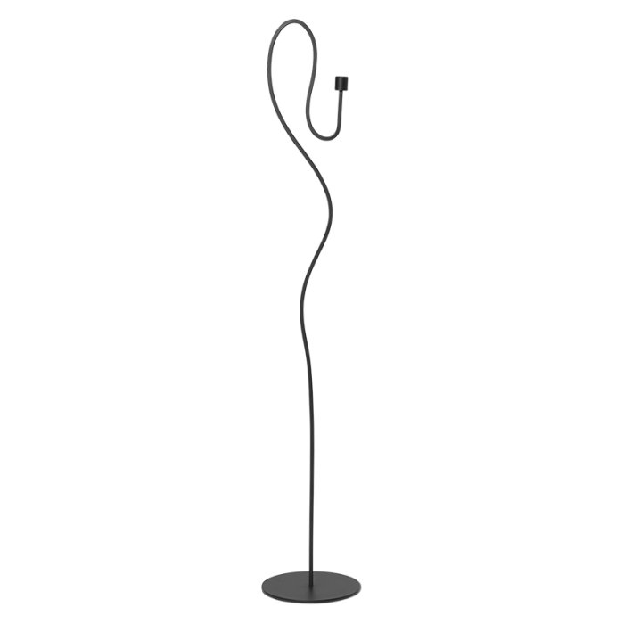 Ferm Living Valse Gulv Lysestage Sort