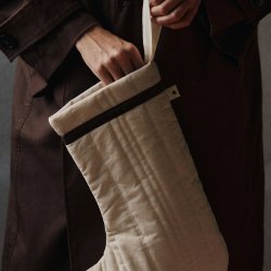 Ferm Living Vari Quiltet Julesok Bomuld Natural