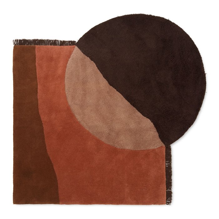 Ferm Living View Tppe - Red Brown