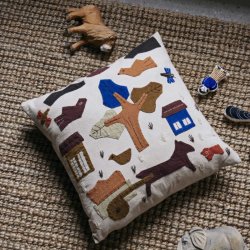 Ferm Living Village Pude 40x40 cm - Off-White