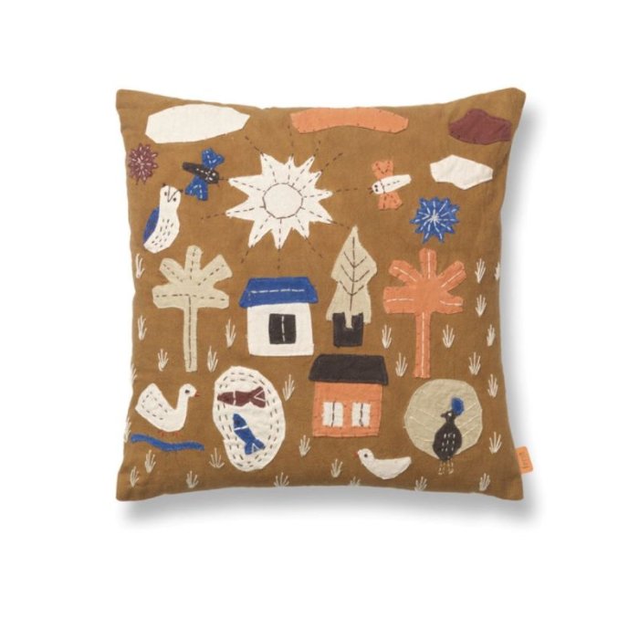 Ferm Living Village Pude 40x40 cm Sugar Kelp