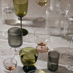 Ferm Living Host Rdvinsglas - St af 2 stk. - Moss Green