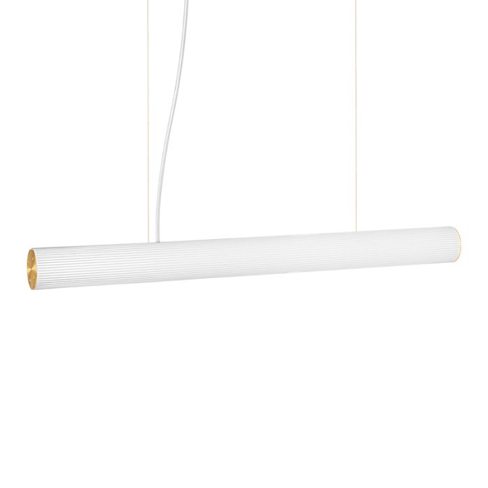 Ferm Living Vuelta Pendel II - 100cm - Hvid/Messing