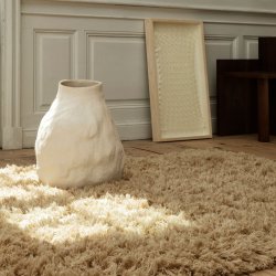 Ferm Living Vulca Mini Vase - Off-White Stone