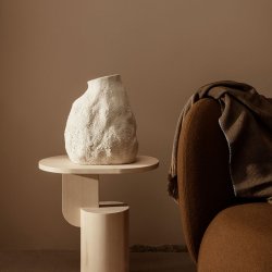 Ferm Living Vulca Vase Large - Off-White Stone