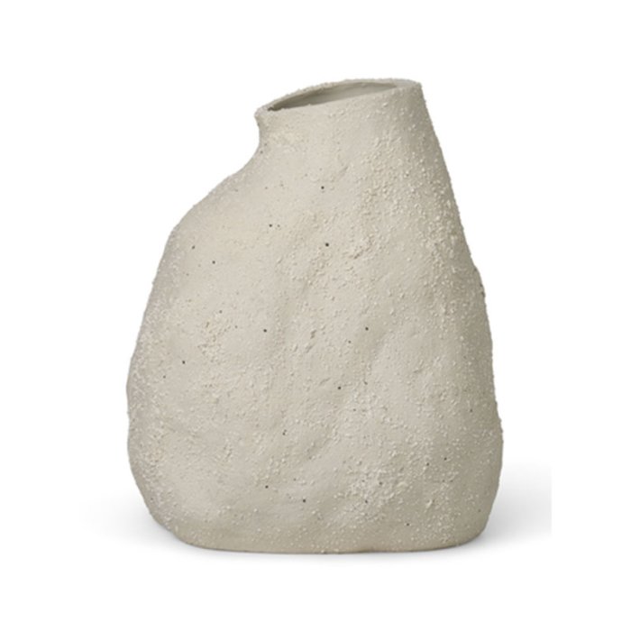 Ferm Living Vulca Vase Large - Off-White Stone