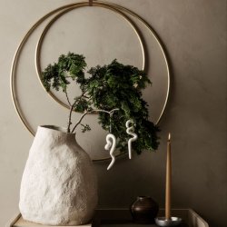 Ferm Living Vulca Vase Medium - Off-White Stone