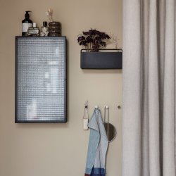 Ferm Living Wall Plant Box - Rektangulr - Sort