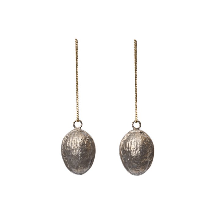 Ferm Living Walnut Ornamenter 2 stk. Messing