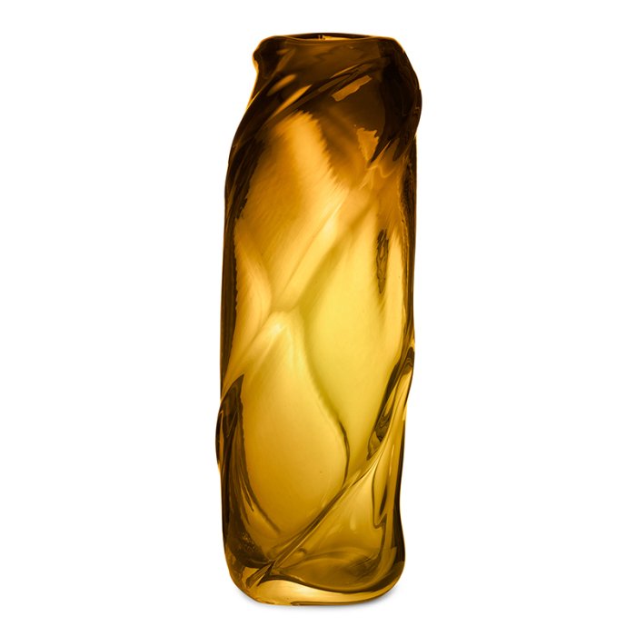 Ferm Living Water Swirl Vase - Hj - Amber