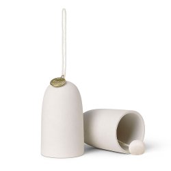 Ferm Living Bell Ceramic Ornament - St af 2 - Rhvid 