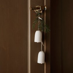 Ferm Living Bell Ceramic Ornament - St af 2 - Rhvid 