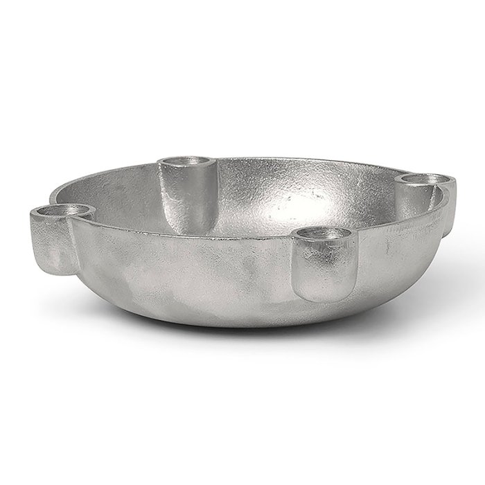 Ferm Living Bowl Candle Holder - Medium - Aluminium