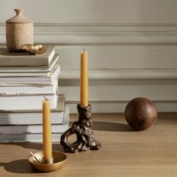 Ferm Living Bowl Candle Holder - Single - Brass