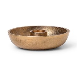 Ferm Living Bowl Candle Holder - Single - Brass