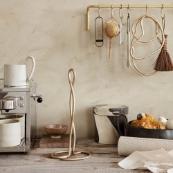 Ferm Living Curvature Kkkenrulleholder - Messing