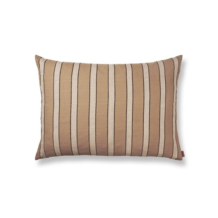 Ferm Living Brown Cotton Pude - Stripe - 80x60 cm