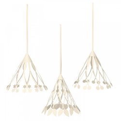 Ferm Living Christmas Paper Tassels - Papirkvaste - St &aacute; 3 stk.