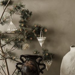 Ferm Living Christmas Paper Tassels - Papirkvaste - St &aacute; 3 stk.