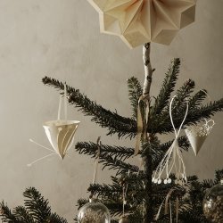 Ferm Living Christmas Paper Tassels - Papirkvaste - St &aacute; 3 stk.