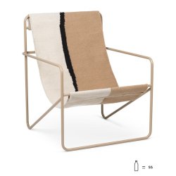 Ferm Living Desert Lounge Stol - Cashmere