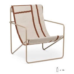 Ferm Living Desert Lounge Stol - Cashmere