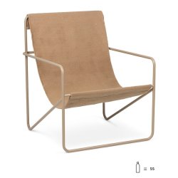 Ferm Living Desert Lounge Stol - Cashmere