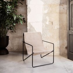 Ferm Living Desert Lounge Stol - Sort
