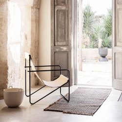 Ferm Living Desert Lounge Stol - Sort