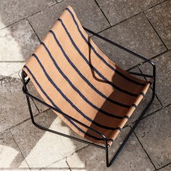 Ferm Living Desert Lounge Stol - Sort