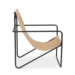 Ferm Living Desert Lounge Stol - Sort