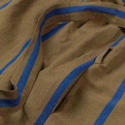 Ferm Living Field Robe Morgenkbe - Olive/Bright Blue