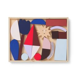 Ferm Living Frame Art Blocks - Multi