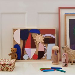 Ferm Living Frame Art Blocks - Multi