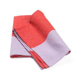 Ferm Living Hale Viskestykke - Rd/Lilla