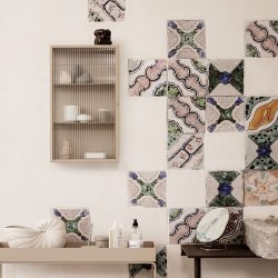 Ferm Living Haze Vgskab - Reeded Glass - Cashmere