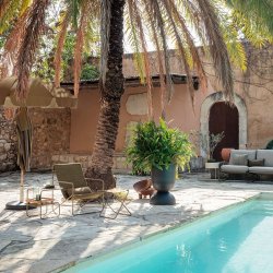 Ferm Living Lull Umbrella Parasol - Military Olive