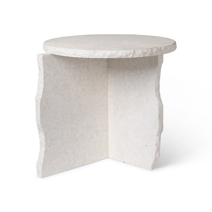 Ferm Living Mineral Sculptural Bord - Bianco Curia