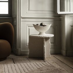 Ferm Living Mineral Sculptural Bord - Bianco Curia